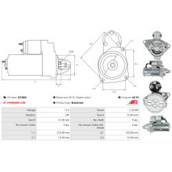 Startmotor Cadillac BLS_1