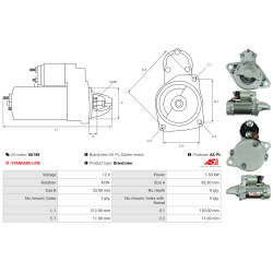 Startmotor SUBARU Legacy_1