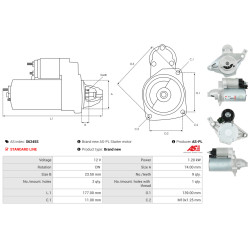 Startmotor SUBARU TREZIA_1