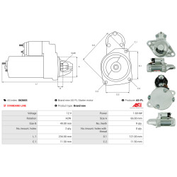 Startmotor SUBARU Legacy_1