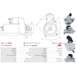 Startmotor SUBARU TREZIA_1
