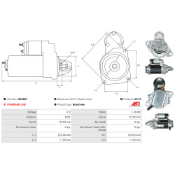 Startmotor SUBARU VIVIO_1