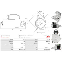 Startmotor SUBARU JUSTY IV_1