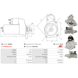 Startmotor SUBARU FORESTER (SJ_)_1